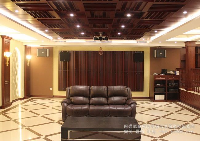开放式家庭影院装修设计案例欣赏 北京别墅影院装修工程|阿强家庭影院导购网|家庭影院装修设计|私人影院产品第一站