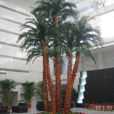 精创溢北京工厂 高品质仿真椰子树与装饰植物，为商场酒店增添自然气息